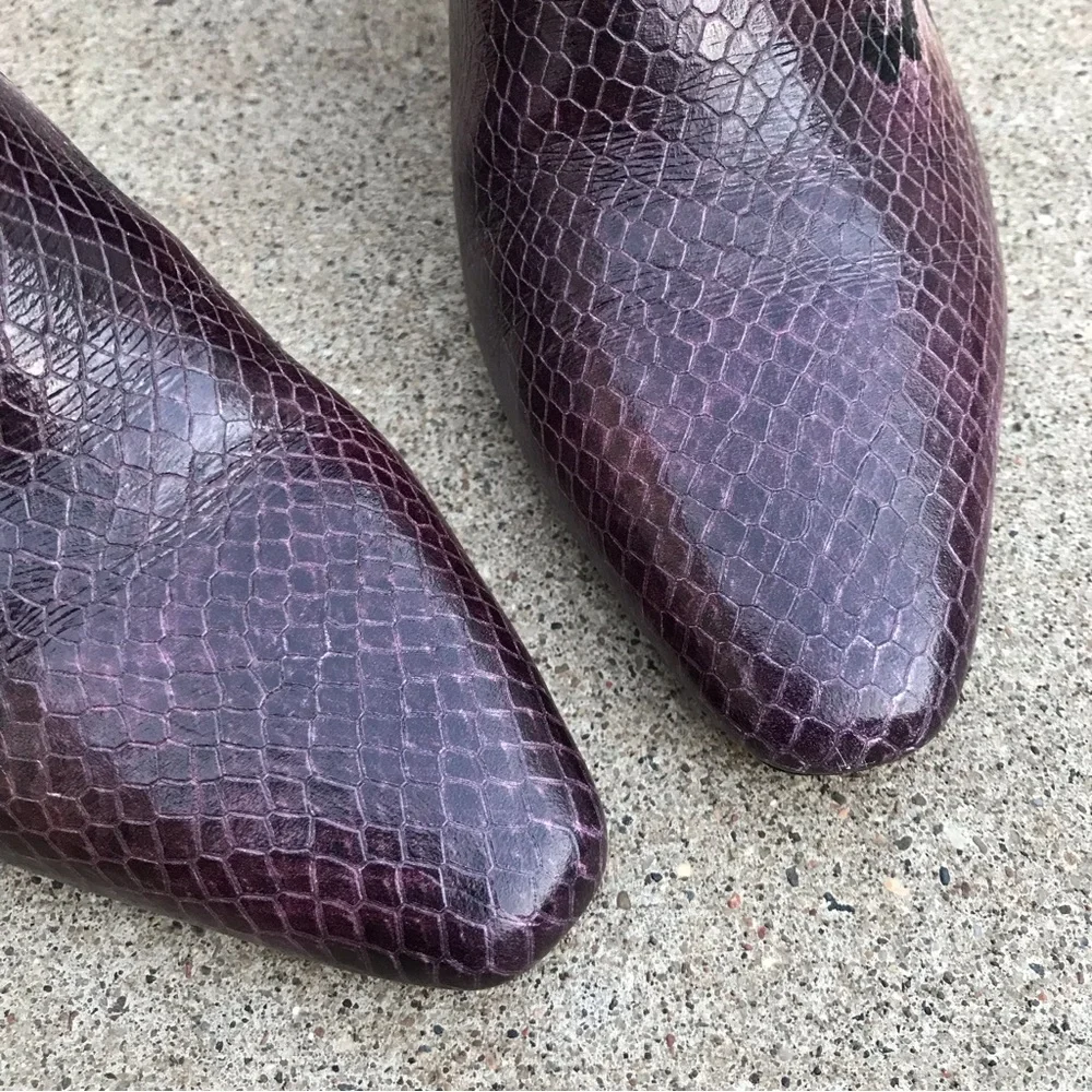 🍄 Donald J.Pliner Laila Snakeskin Print Booties - Picture 2 of 12